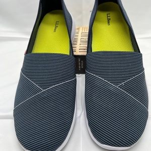 LL Bean Back Cove Slip On Shoe Womens Size 10 Color Navy